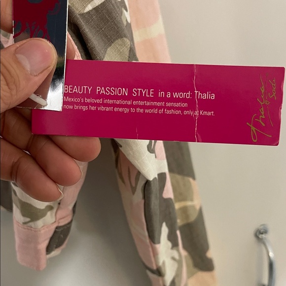 Thalia Sodi Pink and Brown Camouflage Utility Jacket - Picture 6 of 6